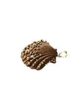 Load image into Gallery viewer, Carved Walnut Shell with Diamonds
