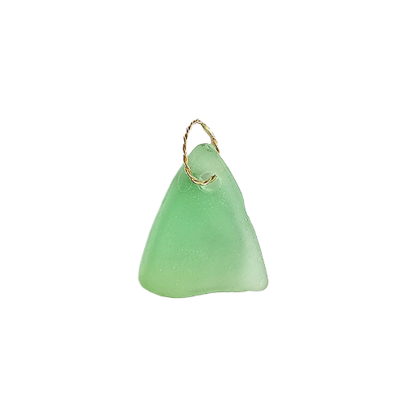 Green Beach Glass Pendant