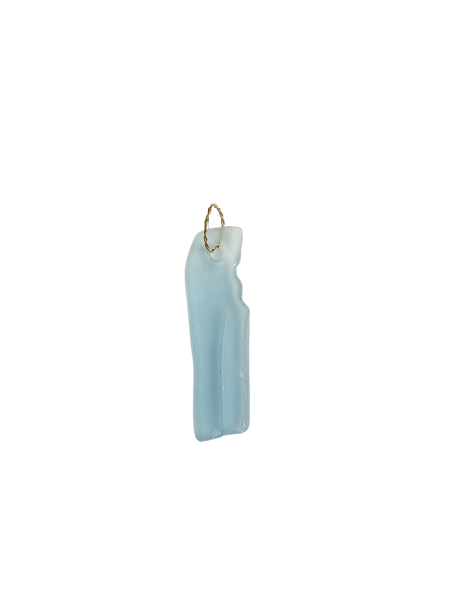 Aqua Beach Glass Pendant