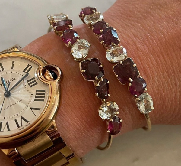 Ruby 10k Gold Bracelet