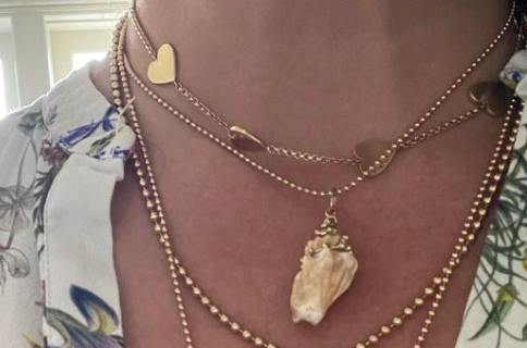 Gold Ball Spiral Shell