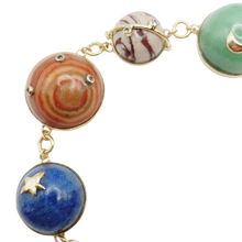 Load image into Gallery viewer, Carved Stone Planet Bracelet
