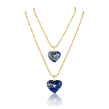 Load image into Gallery viewer, Carved Stone Studded Heart Pendants
