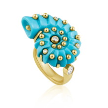 Load image into Gallery viewer, Carved Stone Ammonite Rings
