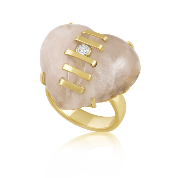 Stitched Heart Ring