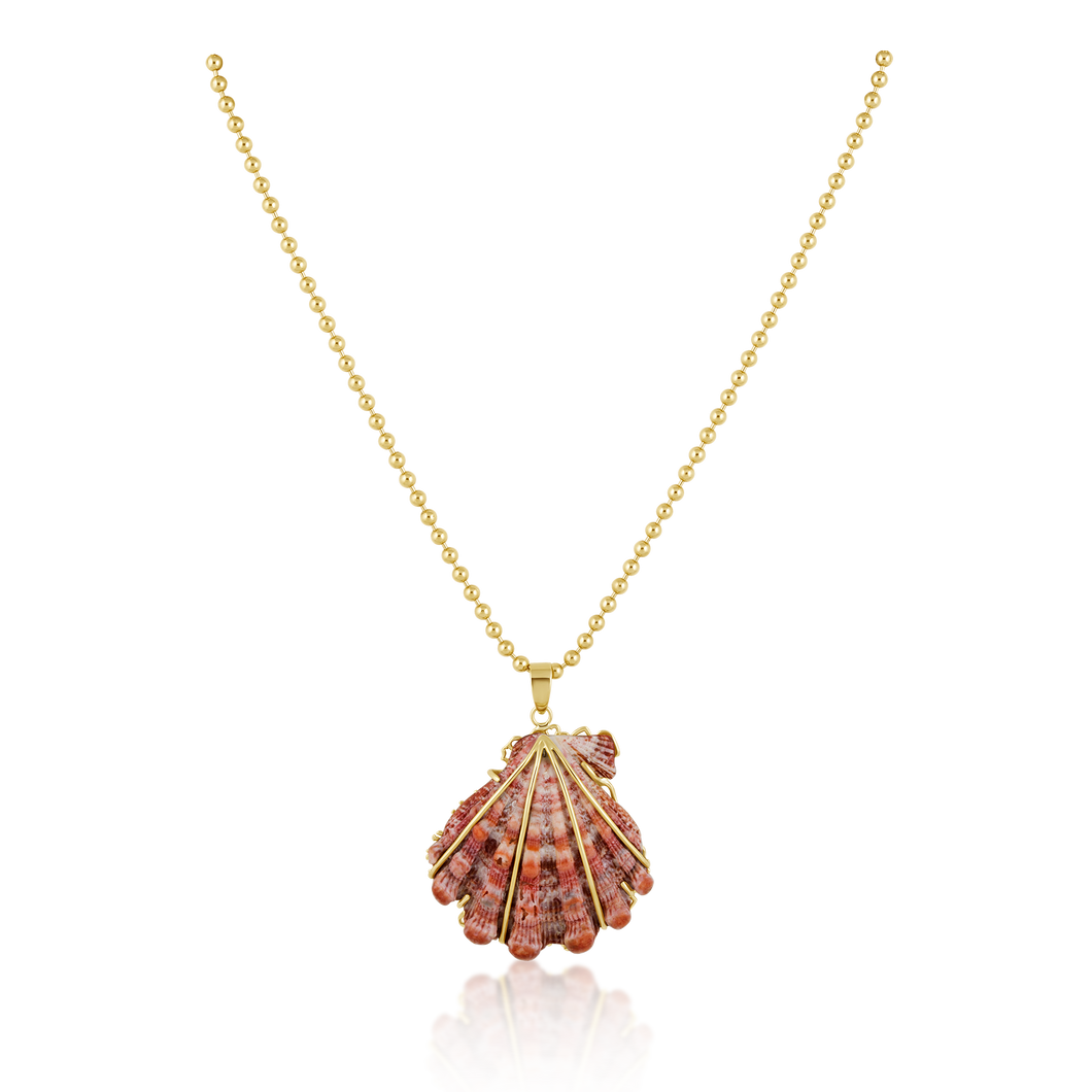 Pink Lion’s Paw Pendant