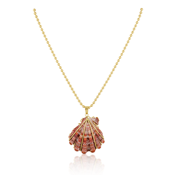 Pink Lion’s Paw Pendant