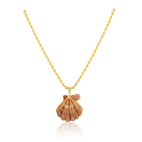 Orange Lion’s Paw Pendant