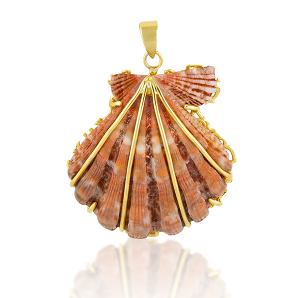 Orange Lion’s Paw Pendant