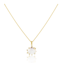 Load image into Gallery viewer, White Shell Halo Pendant

