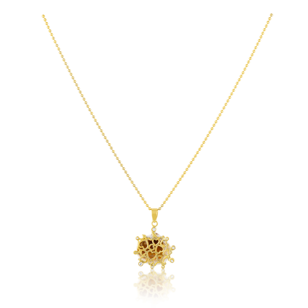 White Shell Halo Pendant