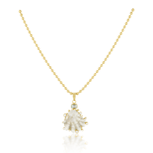 Load image into Gallery viewer, White Kitten Paw Halo Pendant
