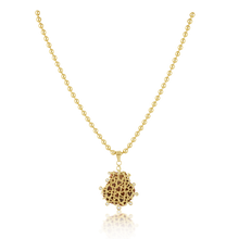 Load image into Gallery viewer, Pink Lion’s Paw Shell Halo Pendant
