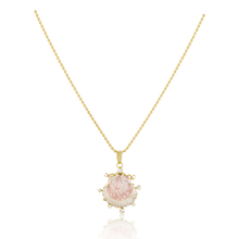 Load image into Gallery viewer, Light Pink Shell Halo Pendant

