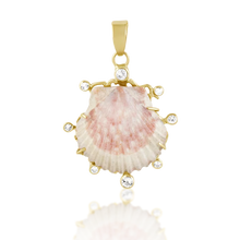 Load image into Gallery viewer, Light Pink Shell Halo Pendant
