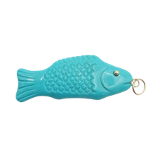 Load image into Gallery viewer, Carved Stone Swedish Fish Pendant (gold ball eyes)
