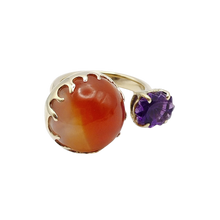 Load image into Gallery viewer, Mars + Amethyst Ring
