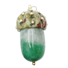 Load image into Gallery viewer, Carved Stone Acorn Pendant
