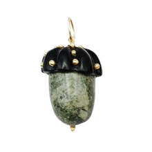Load image into Gallery viewer, Carved Stone Acorn Pendants
