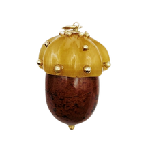 Load image into Gallery viewer, Carved Stone Acorn Pendants
