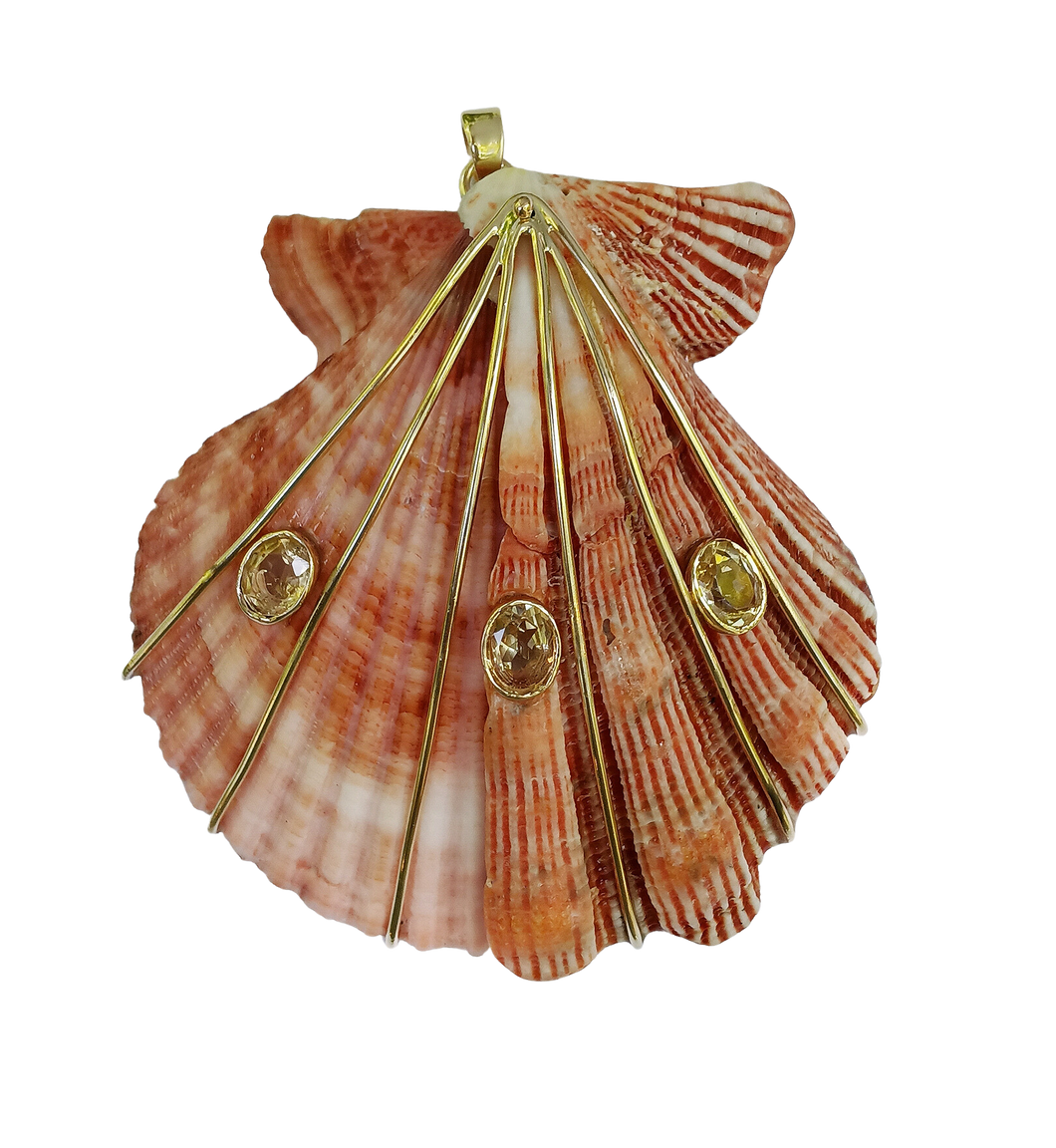 Large Pink Joined Shell – CCWW Designs