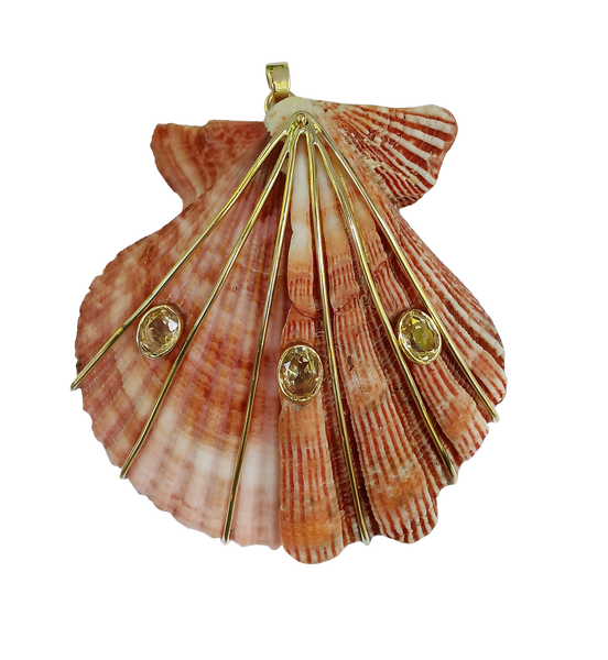 Large Pink Joined Shell