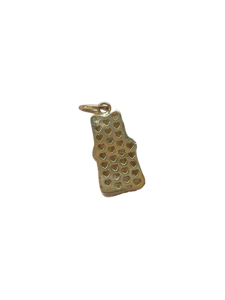 Gold Gummy Bear Pendant