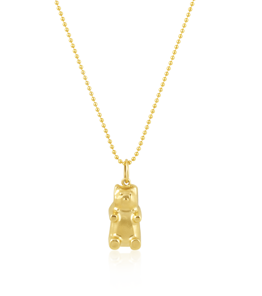 Gold Gummy Bear Pendant