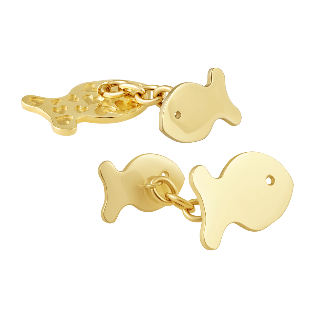 Gold Fish Cufflinks