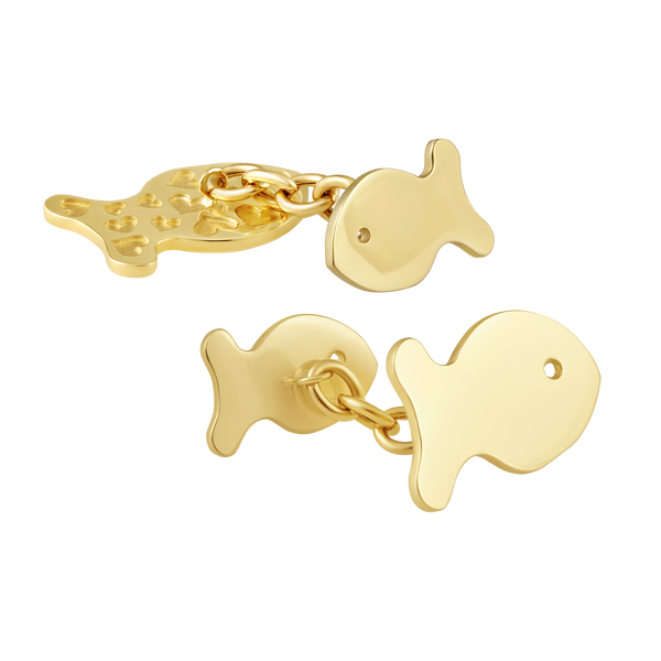 Gold Fish Cufflinks