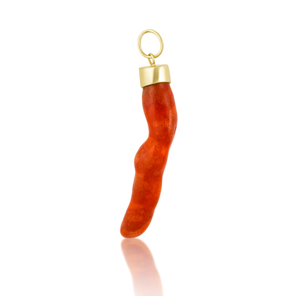 Red Apple Coral Pendant
