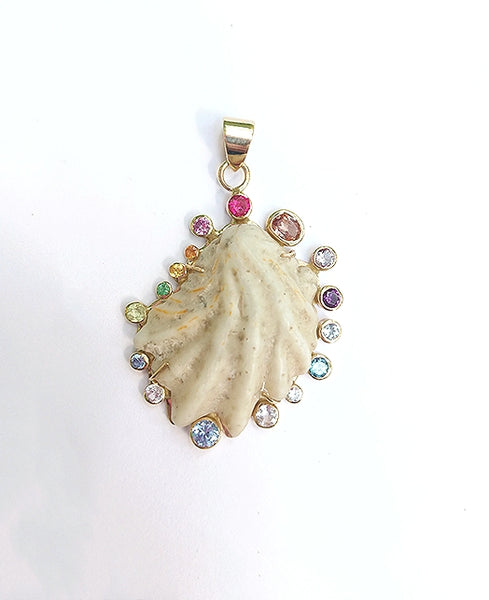 White Kitten Paw Rainbow Halo