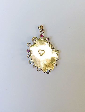 White Kitten Paw Rainbow Halo