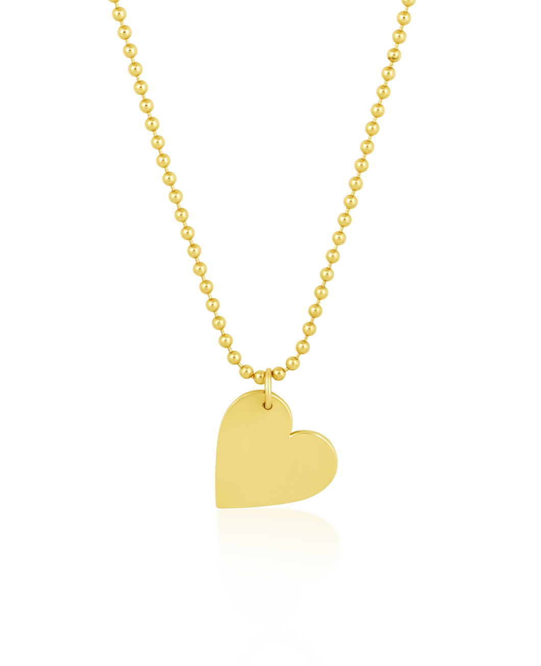 14k Gold Floating Heart Charm