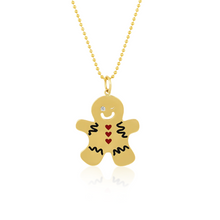 Load image into Gallery viewer, Day 04- Gingerbread Man Pendant
