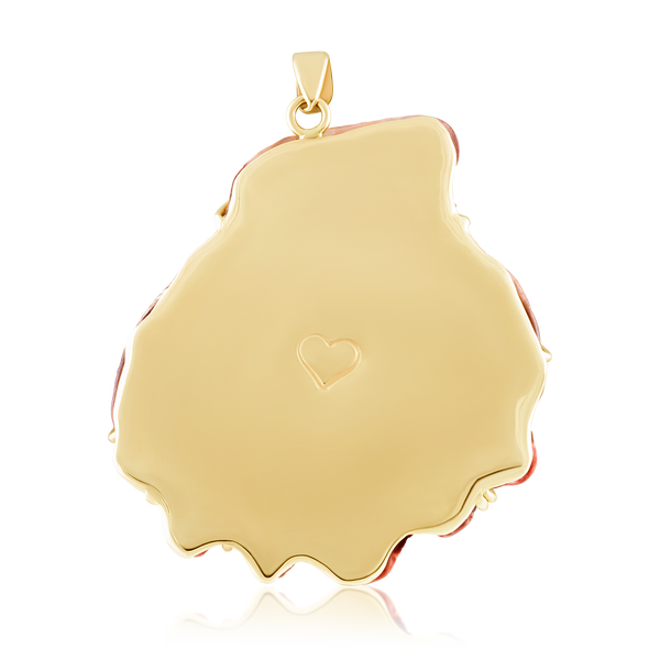 Dark Pink Lion's Paw with Aquamarine