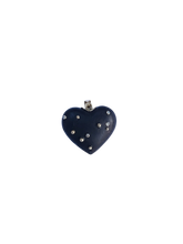 Load image into Gallery viewer, Diamond Ebony Carved Heart Pendant
