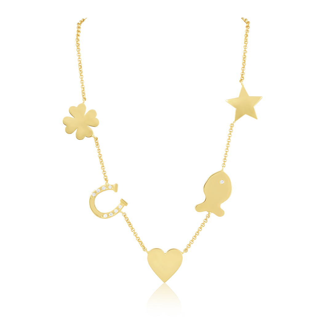 Cece 5-Charm Necklace