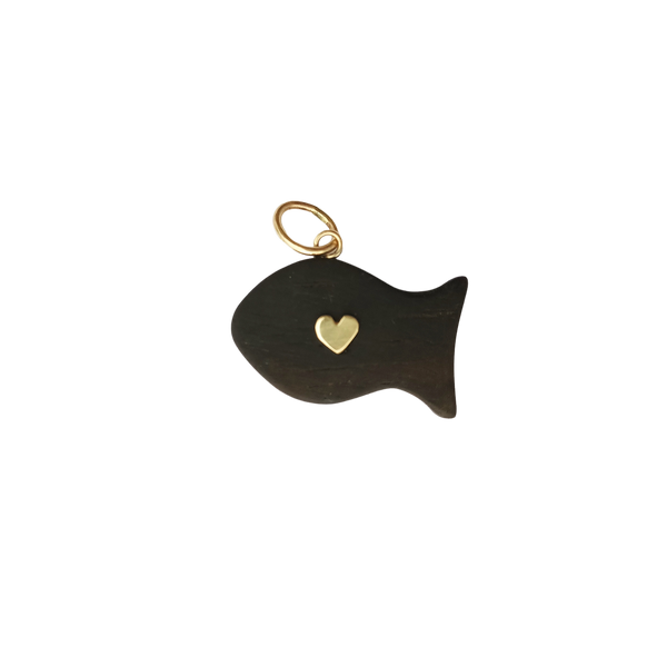 Ebony Fish Pendant