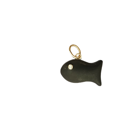 Ebony Fish Pendant