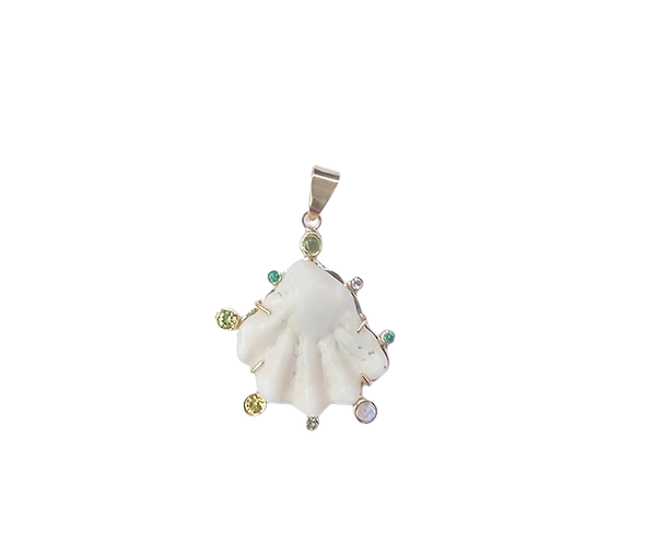 White Kitten's Paw Green Halo