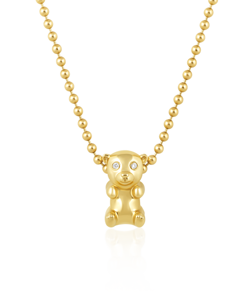 Gold Gummy Bear Bead