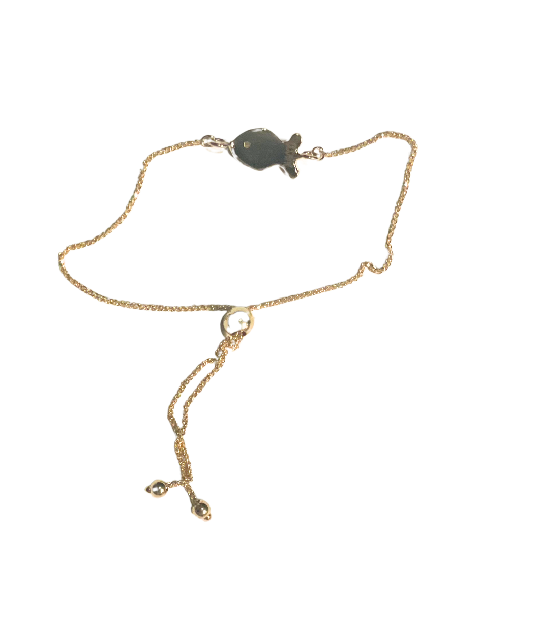 Gold Small Fish Friendship Bracelet