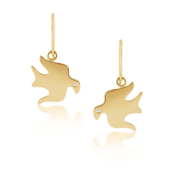 Day 02- Bird Dangle Earrings