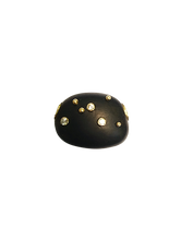 Load image into Gallery viewer, White Sapphire Ebony Bean Bead
