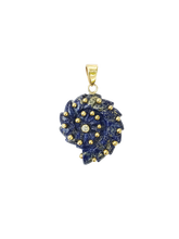 Load image into Gallery viewer, Lapis Lazuli Ammonite Pendant
