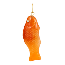 Load image into Gallery viewer, Carnelian Agate Swedish Fish Pendant
