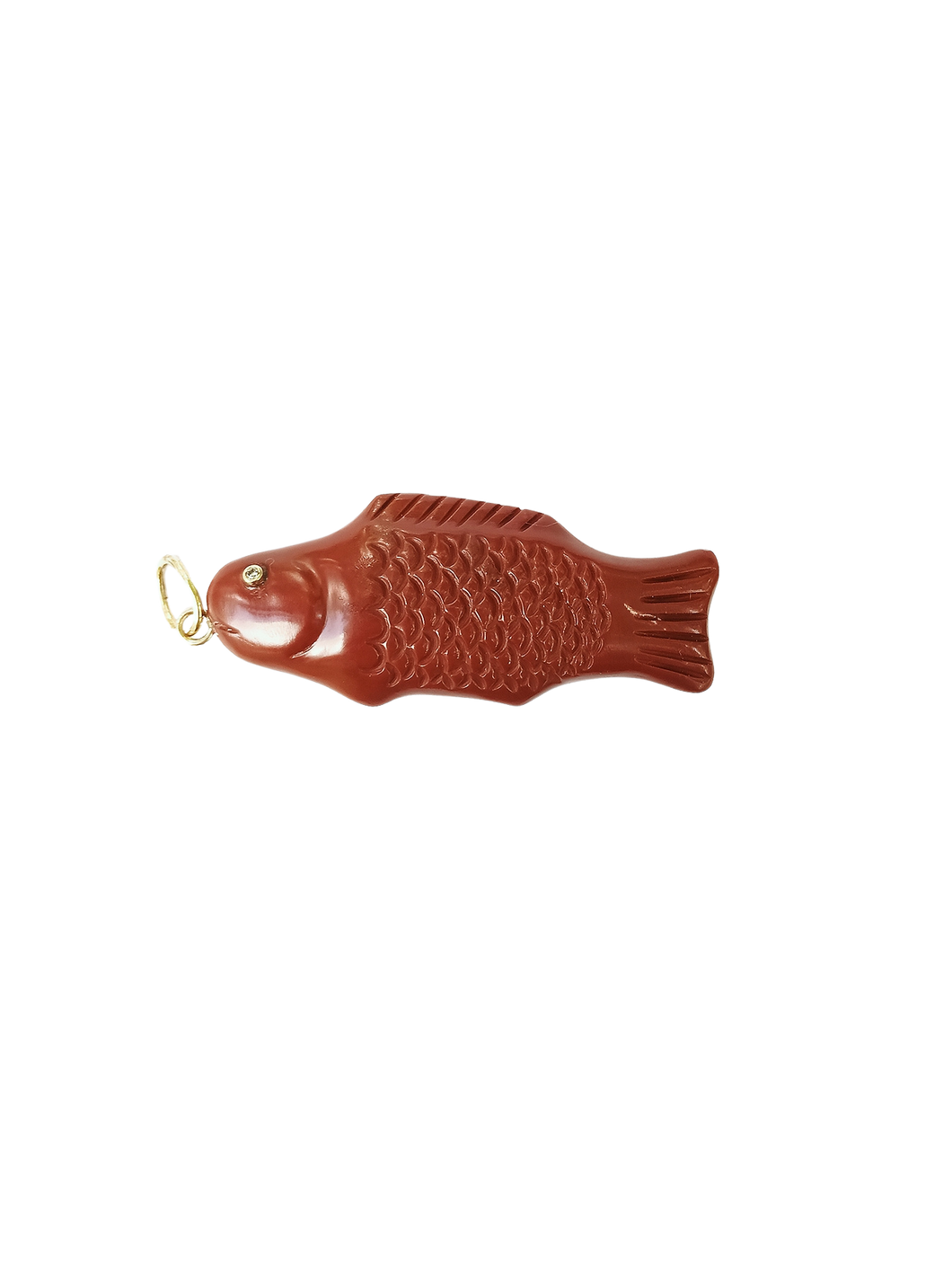 Jasper Swedish Fish Pendant