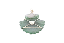 Load image into Gallery viewer, Carved Green Jade Shell
