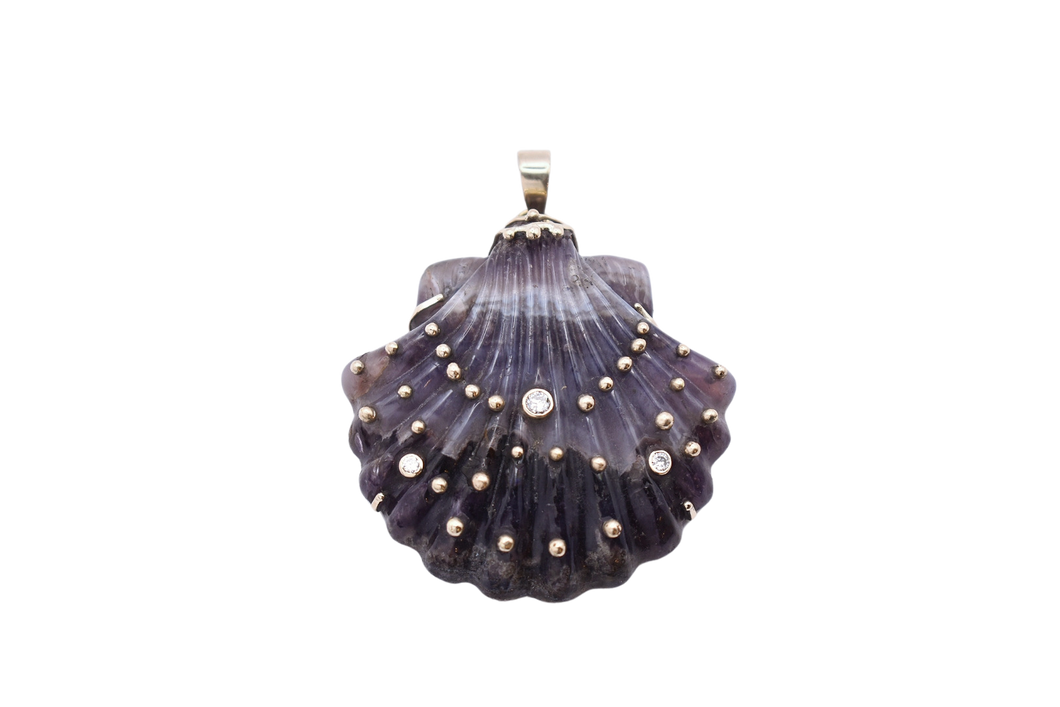 Carved Amethyst Shell